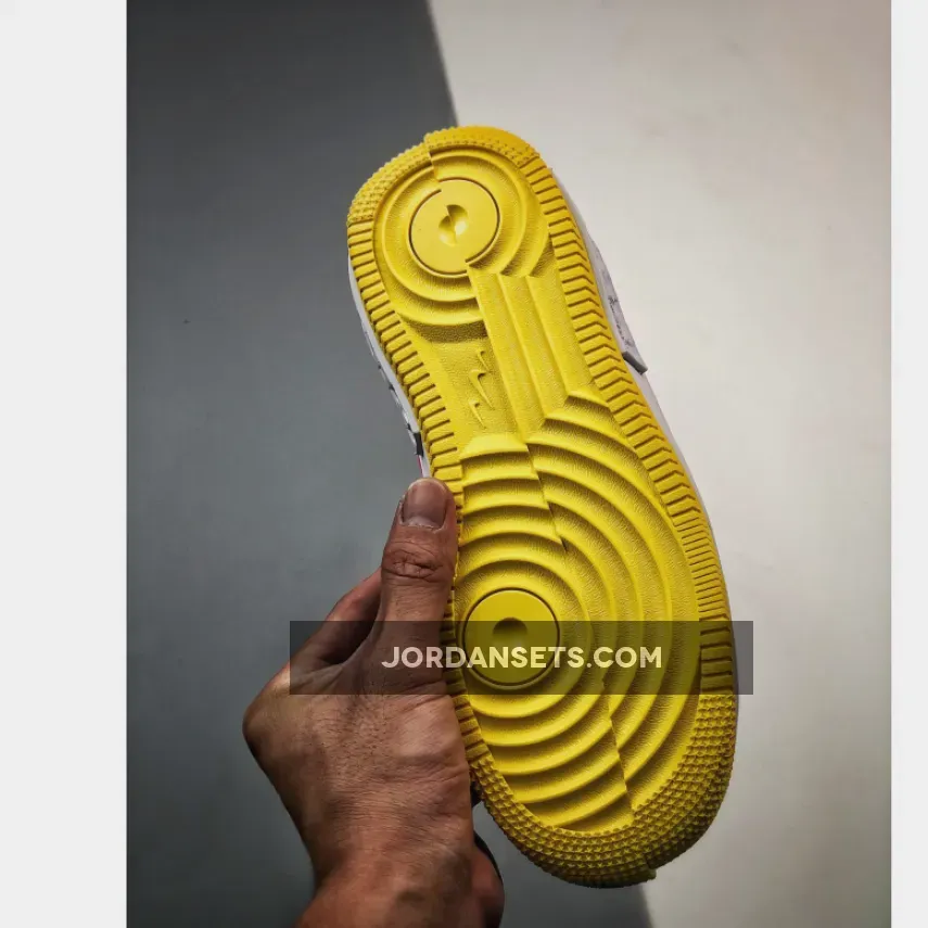 Nike Air Force 1 Fontanka Yellow Pink For Womens Nike Air Force 1 Fontanka Yellow Pink For Womens
