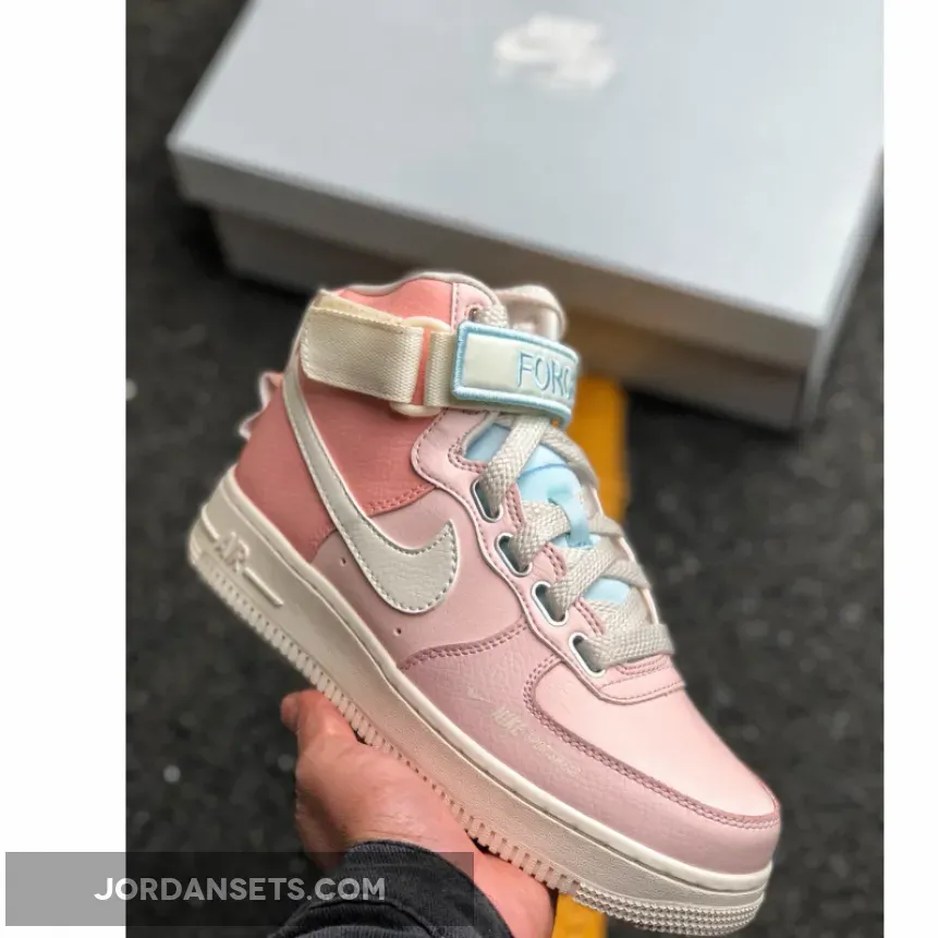 Nike Air Force 1 High Utility "Force is Female" Echo Pink/Sail