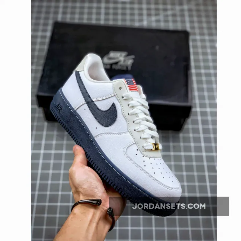 Nike Air Force 1 Low ’07 "USA Flag" White Obsidian