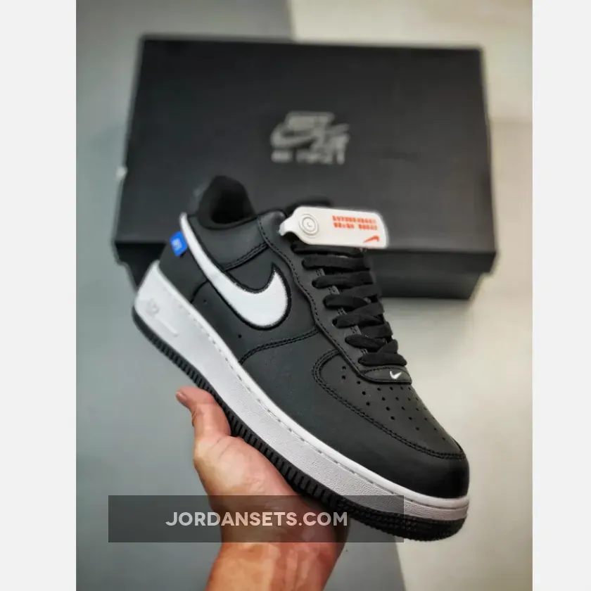 Nike Air Force 1 Low Black White Blue