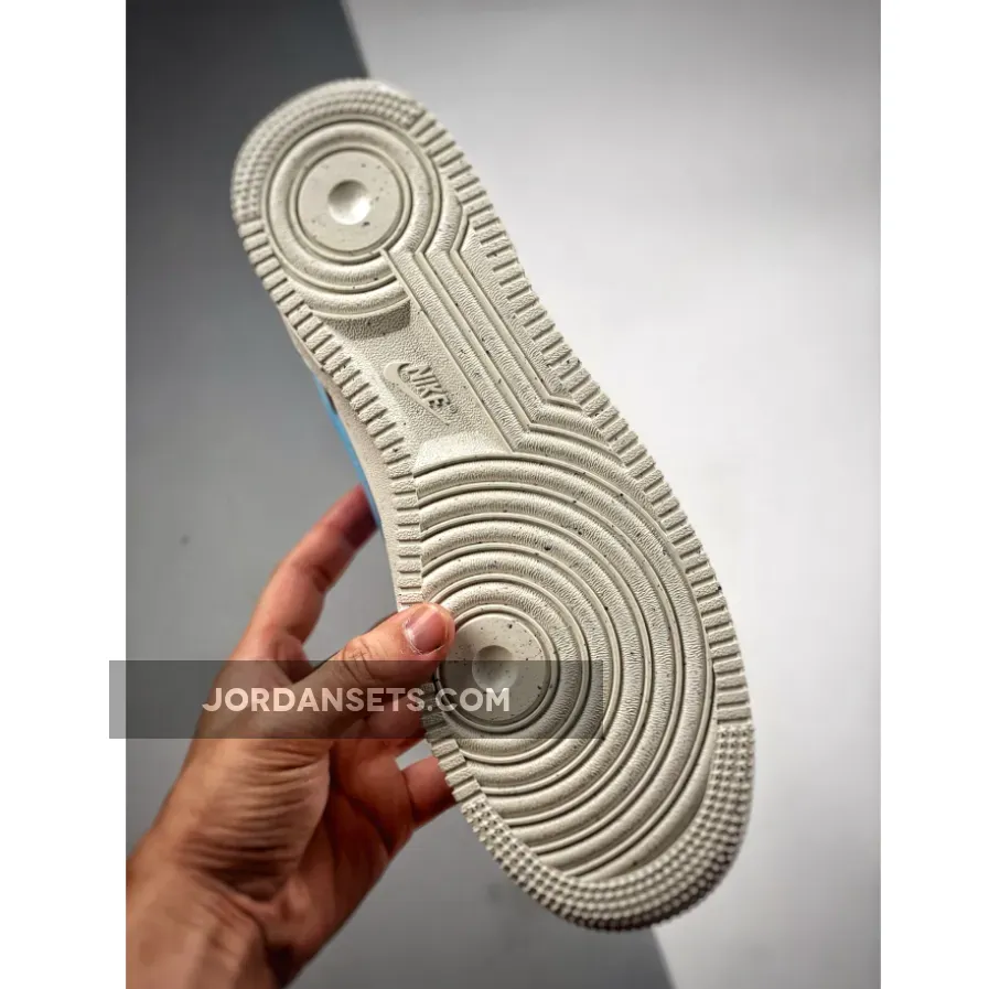 Nike Air Force 1 Low GS 82 Double Swoosh White Blue For Womens Nike Air Force 1 Low GS 82 Double Swoosh White Blue For Womens