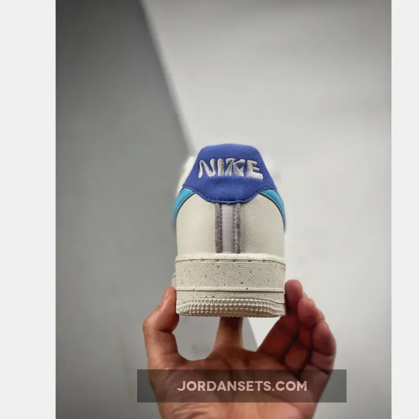 Nike Air Force 1 Low GS 82 Double Swoosh White Blue For Womens Nike Air Force 1 Low GS 82 Double Swoosh White Blue For Womens