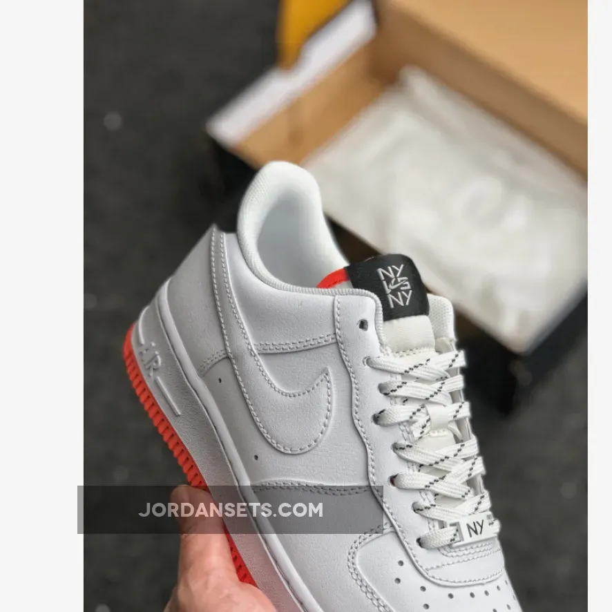 Nike Air Force 1 Low "NY v NY" White/Black-Orange Peel Nike Air Force 1 Low "NY v NY" White/Black-Orange Peel