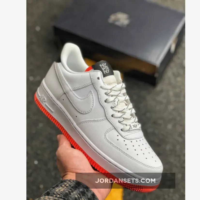 Nike Air Force 1 Low "NY v NY" White/Black-Orange Peel Nike Air Force 1 Low "NY v NY" White/Black-Orange Peel