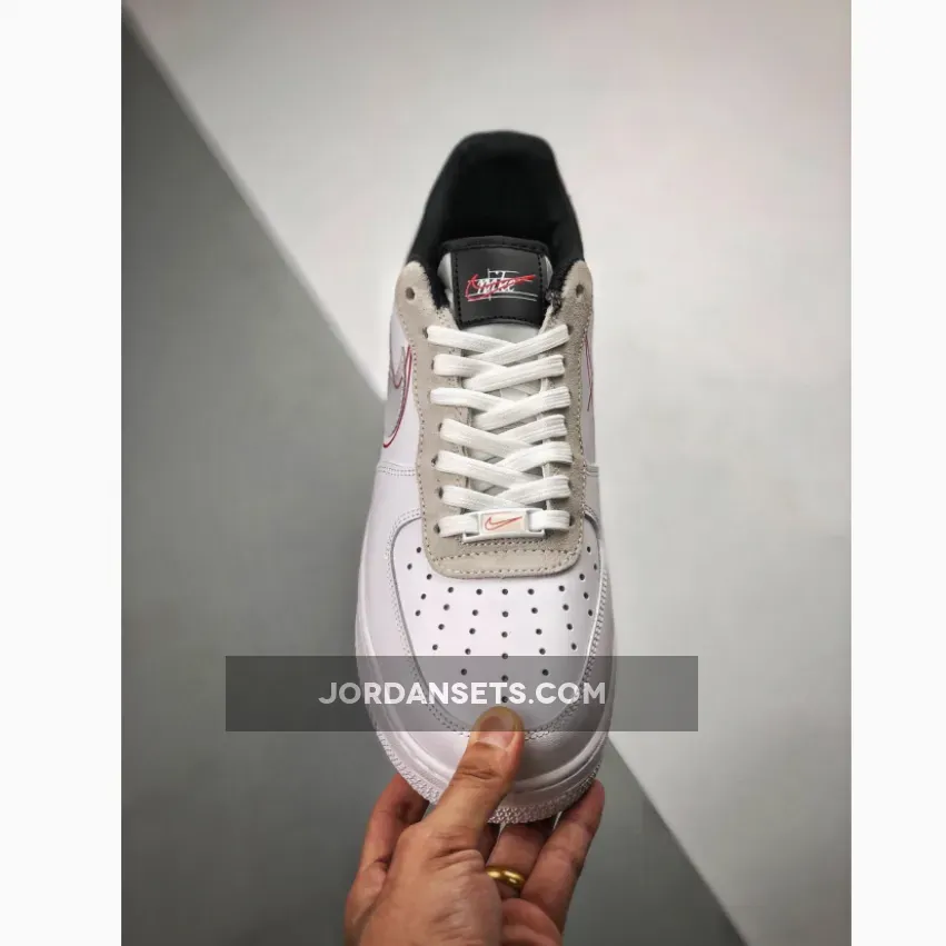 Nike Air Force 1 Low "Script Swoosh" White/Black-University Red Nike Air Force 1 Low "Script Swoosh" White/Black-University Red