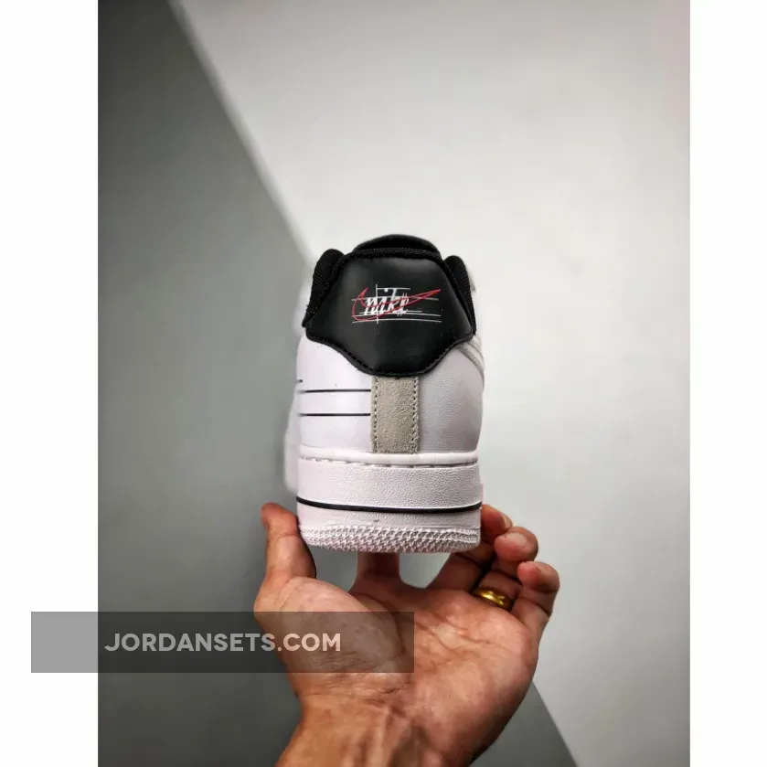 Nike Air Force 1 Low "Script Swoosh" White/Black-University Red Nike Air Force 1 Low "Script Swoosh" White/Black-University Red