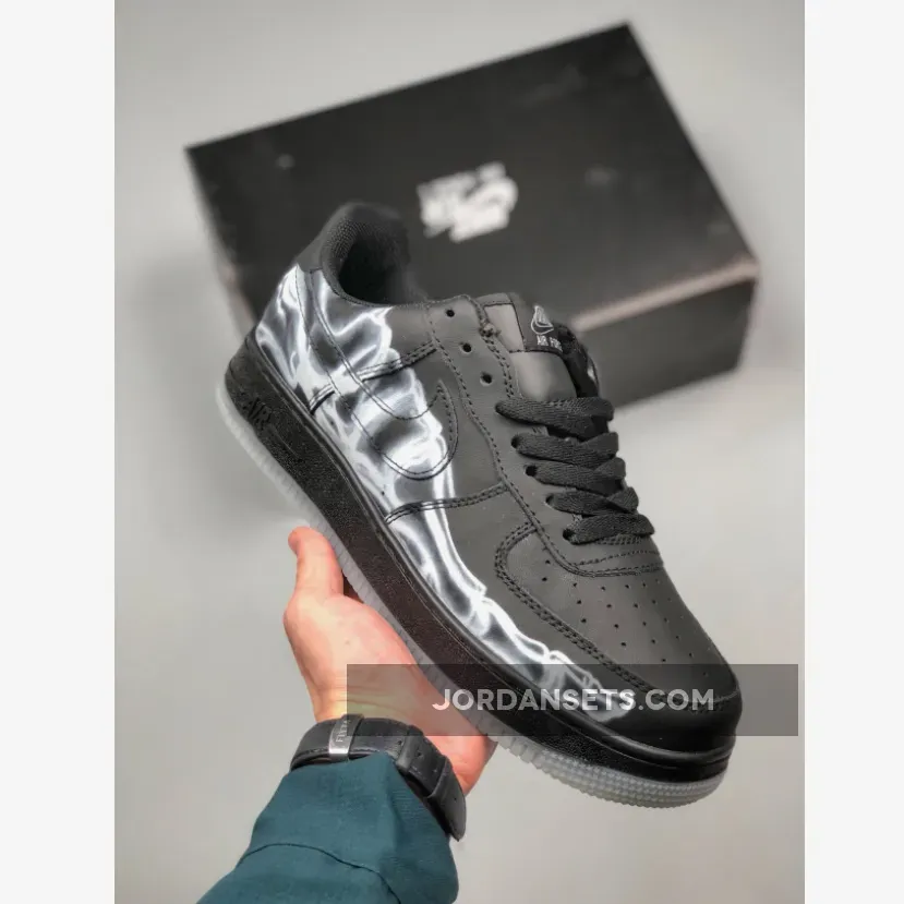 Nike Air Force 1 Low "Skeleton" Black