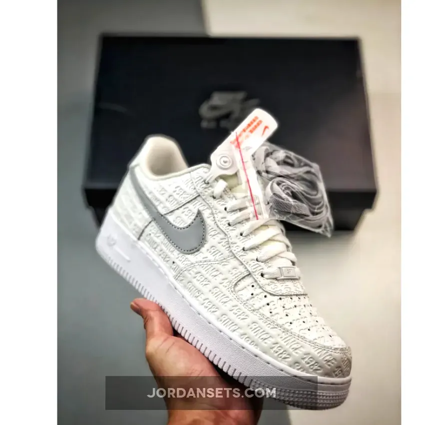 Nike Air Force 1 Low Summit White/Metallic Silver