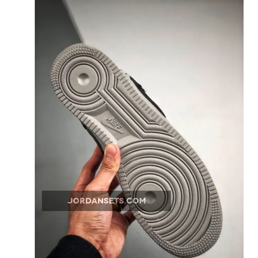 Nike Air Force 1 Low "Under Construction" Black Grey Nike Air Force 1 Low "Under Construction" Black Grey