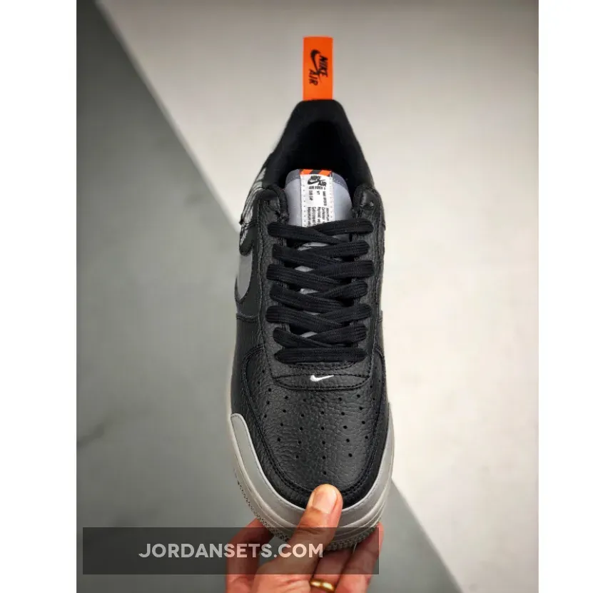 Nike Air Force 1 Low "Under Construction" Black Grey Nike Air Force 1 Low "Under Construction" Black Grey