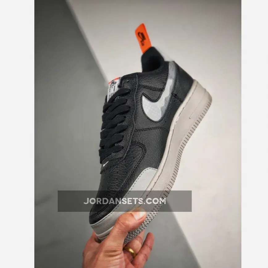 Nike Air Force 1 Low "Under Construction" Black Grey Nike Air Force 1 Low "Under Construction" Black Grey