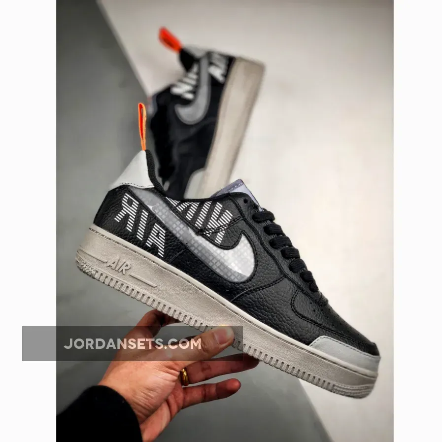 Nike Air Force 1 Low "Under Construction" Black Grey Nike Air Force 1 Low "Under Construction" Black Grey