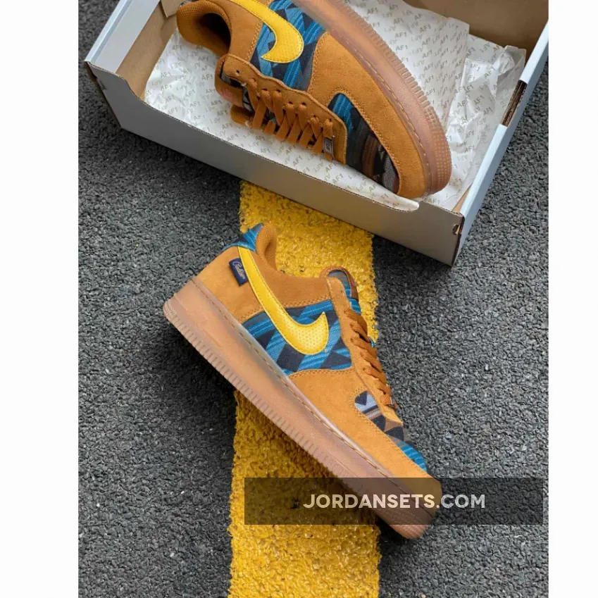 Nike Air Force 1 "N7″ Gold Suede/Dark Sulfur