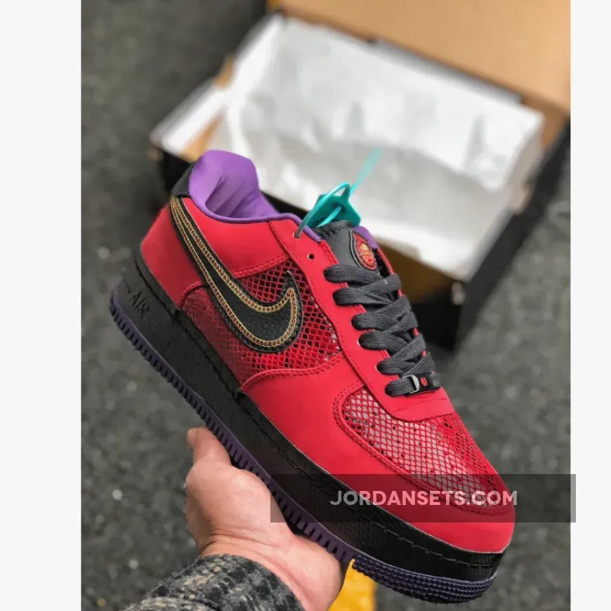 Nike Air Force 1 NG CMFT Low ‘Year Of The Snake’ Red/Black-Court Purple Nike Air Force 1 NG CMFT Low ‘Year Of The Snake’ Red/Black-Court Purple