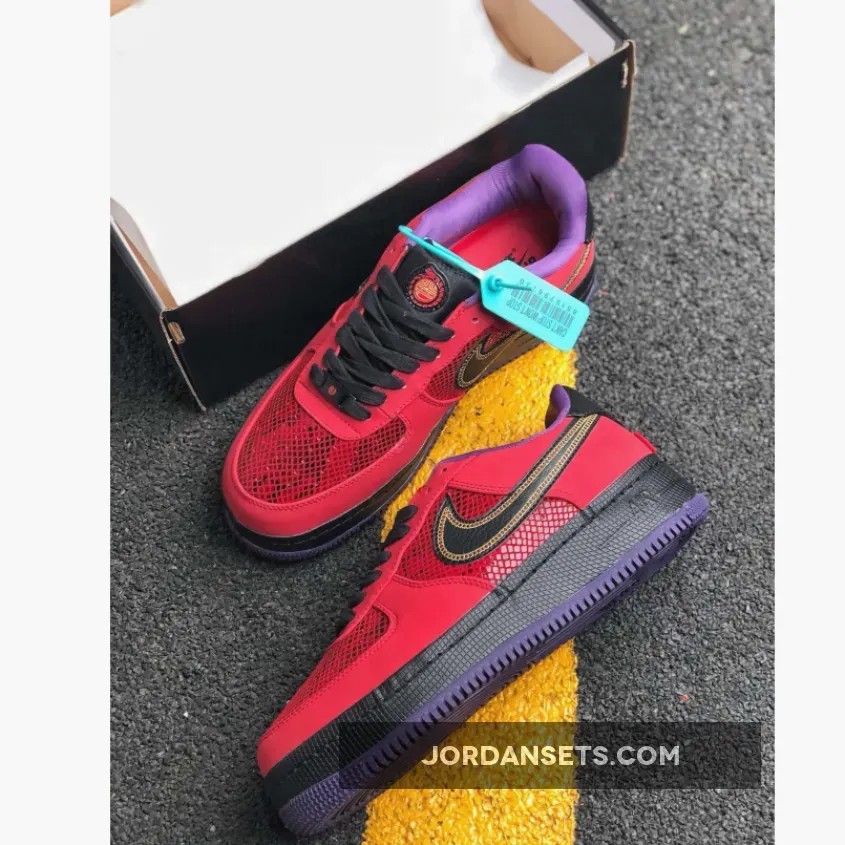 Nike Air Force 1 NG CMFT Low ‘Year Of The Snake’ Red/Black-Court Purple Nike Air Force 1 NG CMFT Low ‘Year Of The Snake’ Red/Black-Court Purple