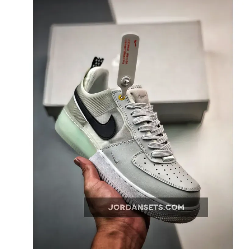 Nike Air Force 1 React Photon Dust/White-Mint Foam-Olive Aura