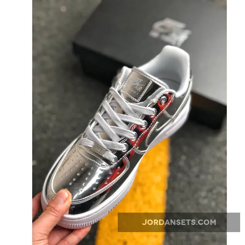 Nike Air Force 1 SP "Liquid Silver" Chrome/Metallic Silver/White Nike Air Force 1 SP "Liquid Silver" Chrome/Metallic Silver/White