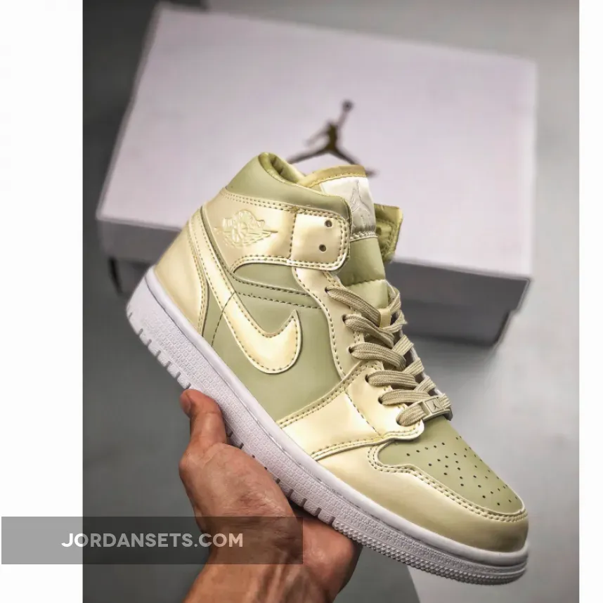 Nike Air Jordan 1 Mid SE Lemon Yellow WMNS
