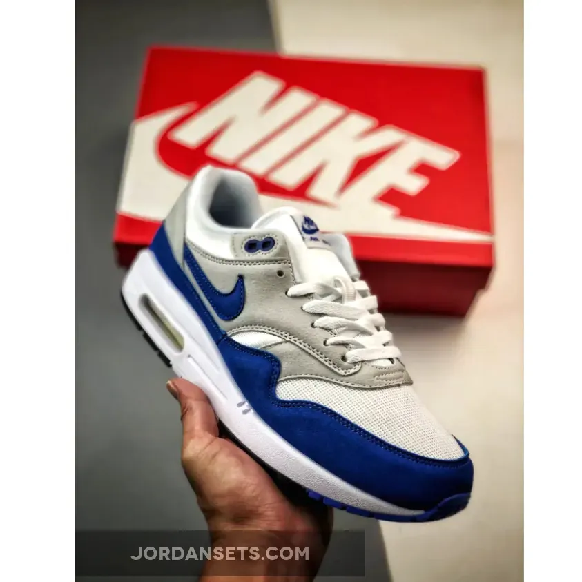 Nike Air Max 1 Anniversary White/Varsity Royal