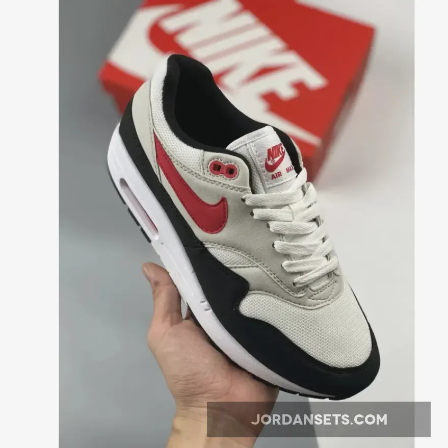 Nike Air Max 1 "Chili 2.0" White/Pure Platinum-Black-University Red