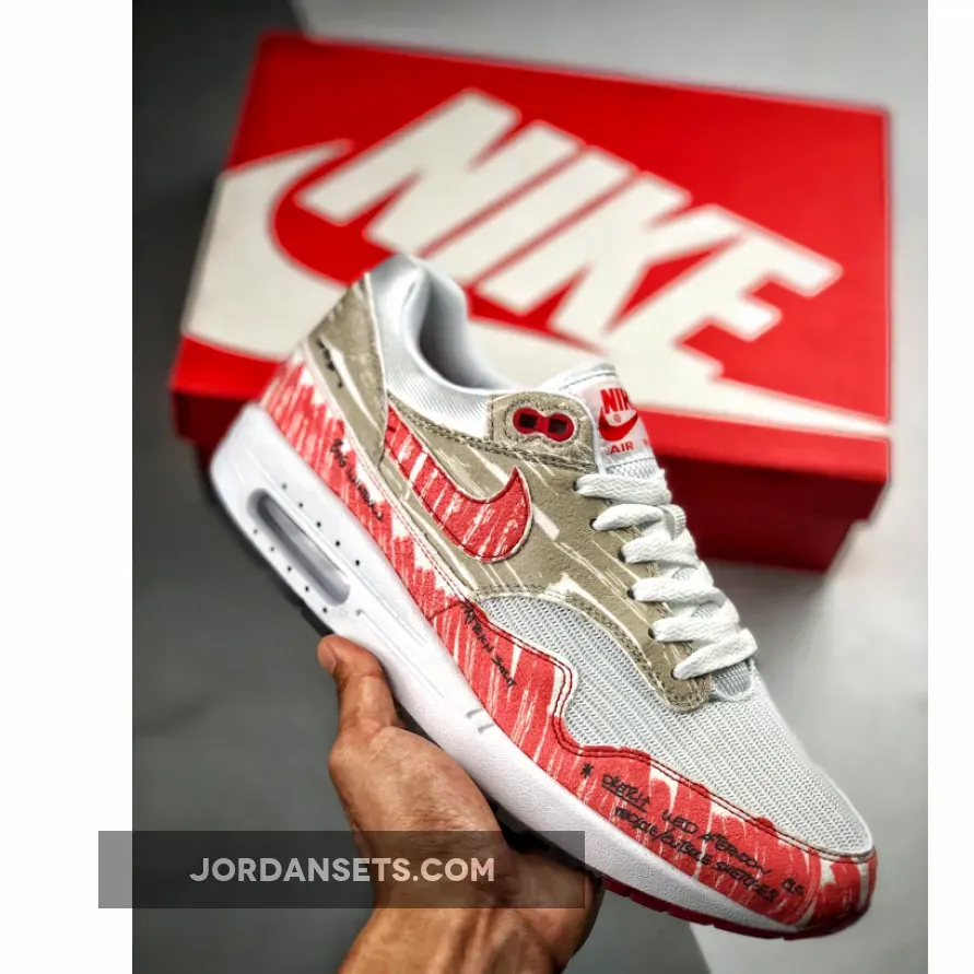 Nike Air Max 1 Tinker 'Sketch To Shelf' WHITE/UNIVERSITY RED