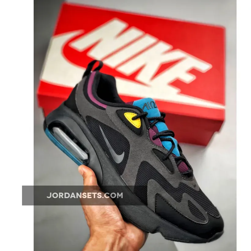 Nike Air Max 200 Bordeaux Black