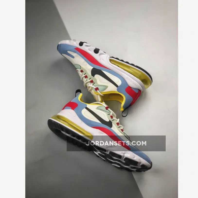 Nike Air Max 270 React "Bauhaus" Light Blue/University Red Nike Air Max 270 React "Bauhaus" Light Blue/University Red
