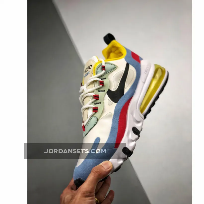 Nike Air Max 270 React "Bauhaus" Light Blue/University Red Nike Air Max 270 React "Bauhaus" Light Blue/University Red