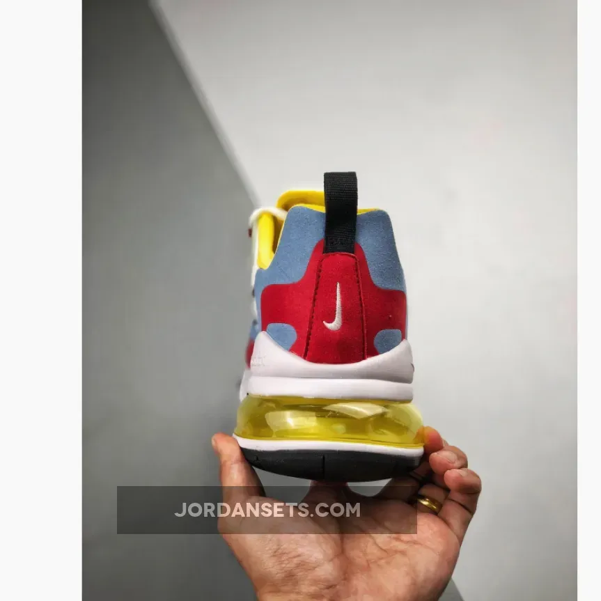 Nike Air Max 270 React "Bauhaus" Light Blue/University Red Nike Air Max 270 React "Bauhaus" Light Blue/University Red