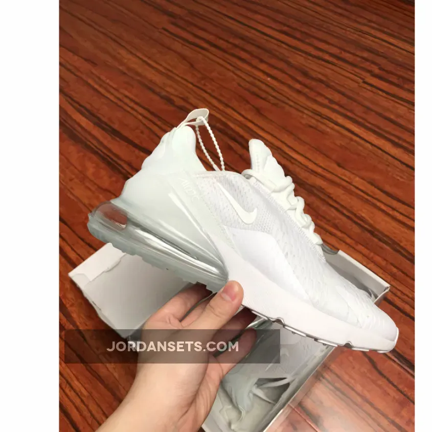 Nike Air Max 270 Triple White Womens