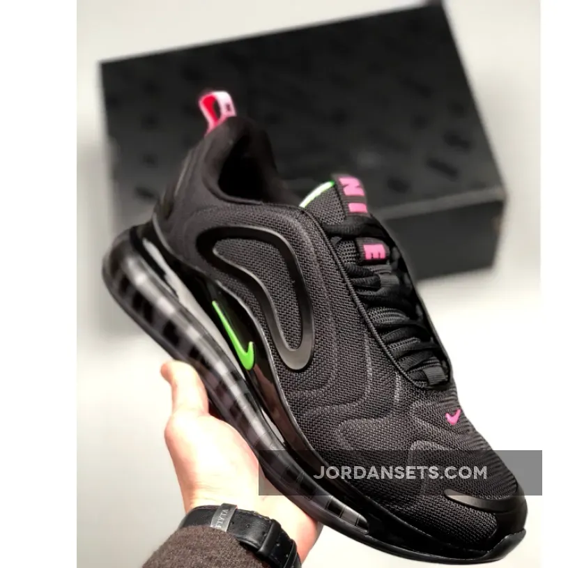 Nike Air Max 720 Black/Hyper Pink-Scream Green