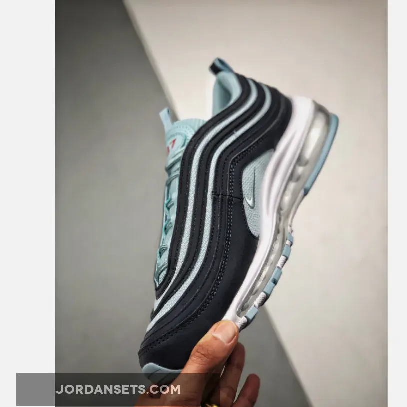 Nike Air Max 97 Dark Obsidian/Ocean Bliss-University Red Nike Air Max 97 Dark Obsidian/Ocean Bliss-University Red