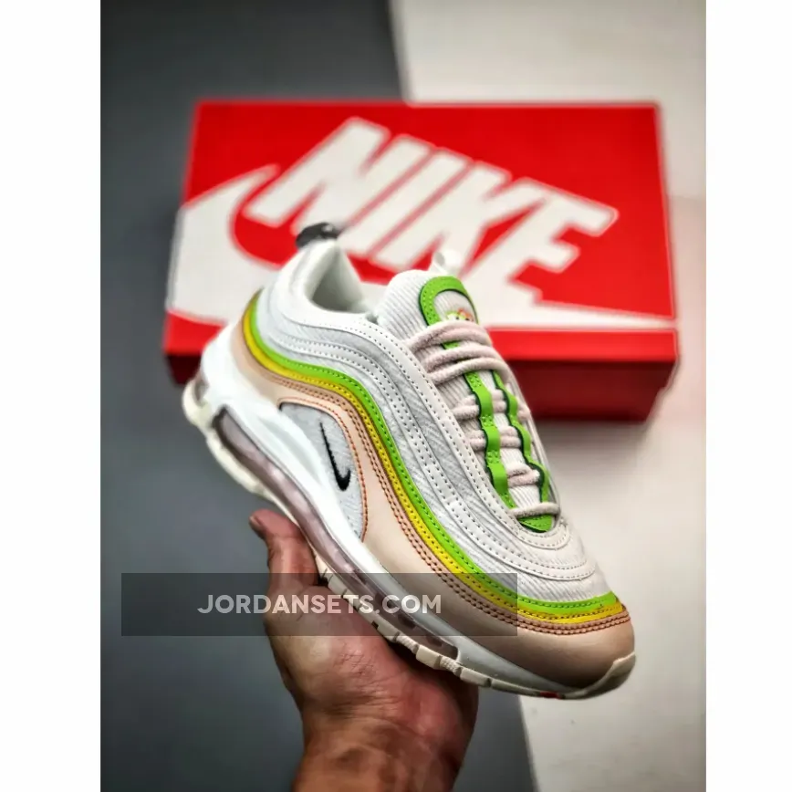 Nike Air Max 97 Feel Love White/Green-Yellow