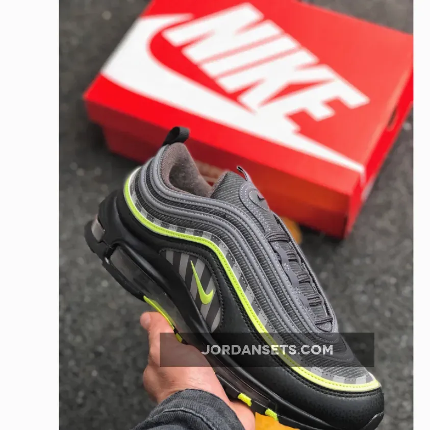 Nike Air Max 97 Thunder Grey/Lime Blast-Black
