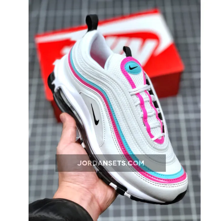 Nike Air Max 97 White Black Pink For Women