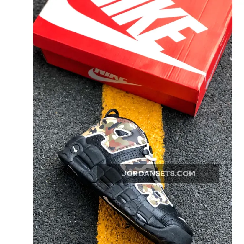 Nike Air More Uptempo Black Camo