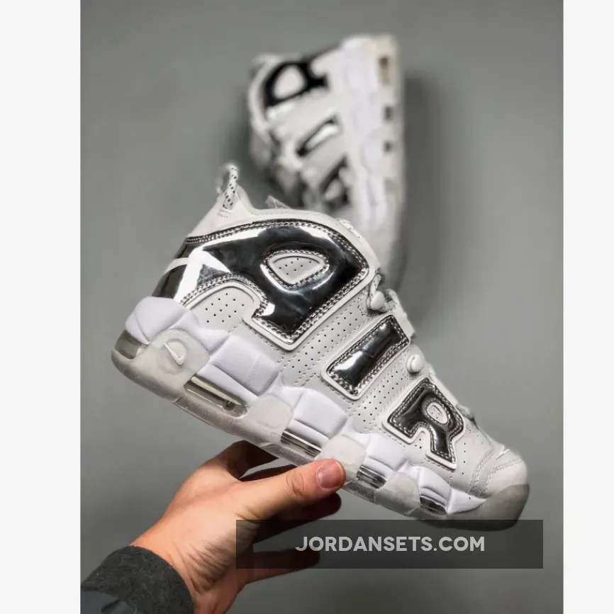Nike Air More Uptempo White/Chrome-Blue Tint Nike Air More Uptempo White/Chrome-Blue Tint