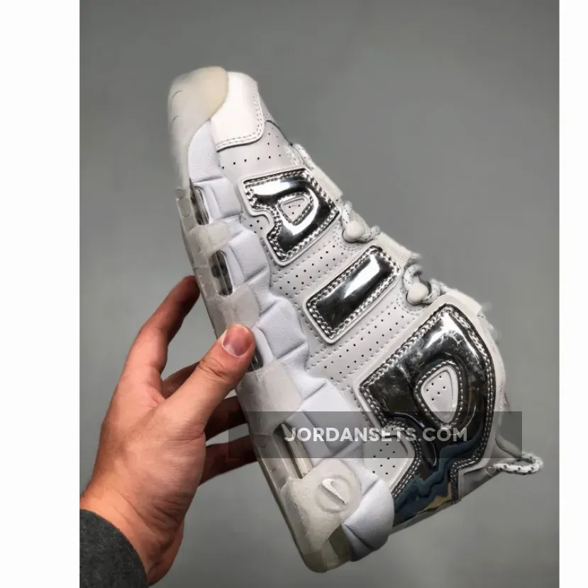 Nike Air More Uptempo White/Chrome-Blue Tint Nike Air More Uptempo White/Chrome-Blue Tint
