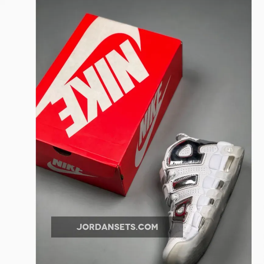 Nike Air More Uptempo White/Chrome-Blue Tint Nike Air More Uptempo White/Chrome-Blue Tint