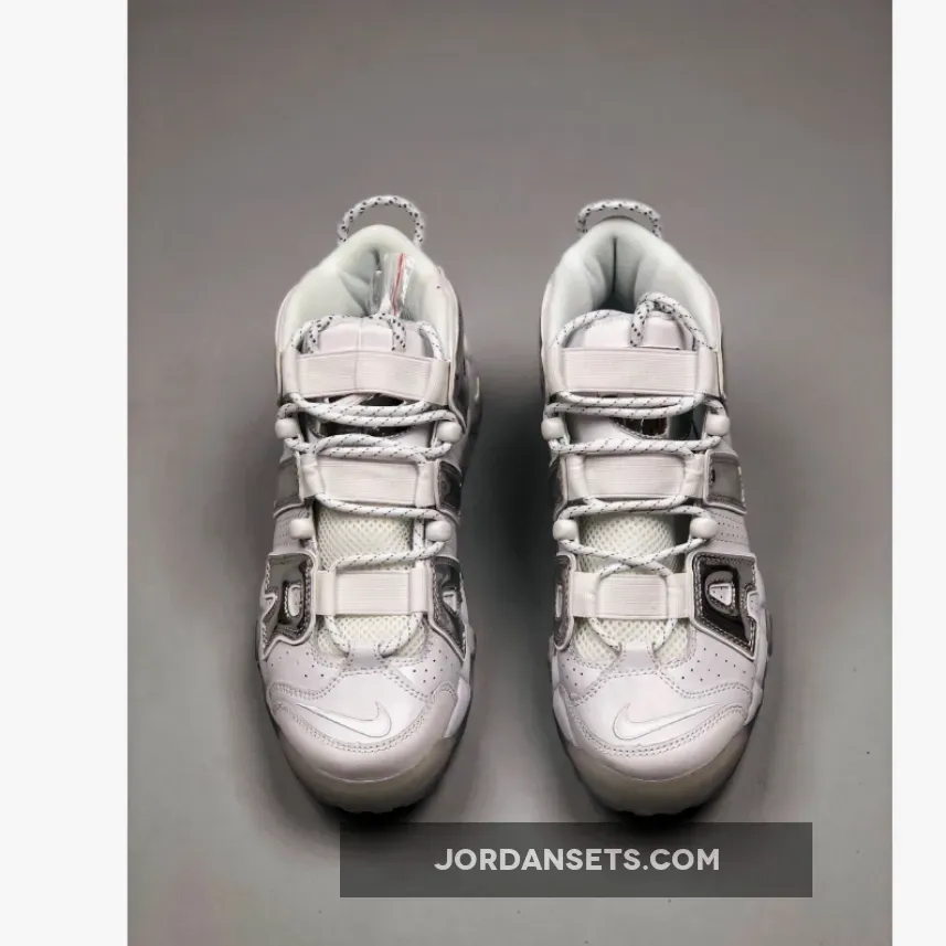 Nike Air More Uptempo White/Chrome-Blue Tint Nike Air More Uptempo White/Chrome-Blue Tint