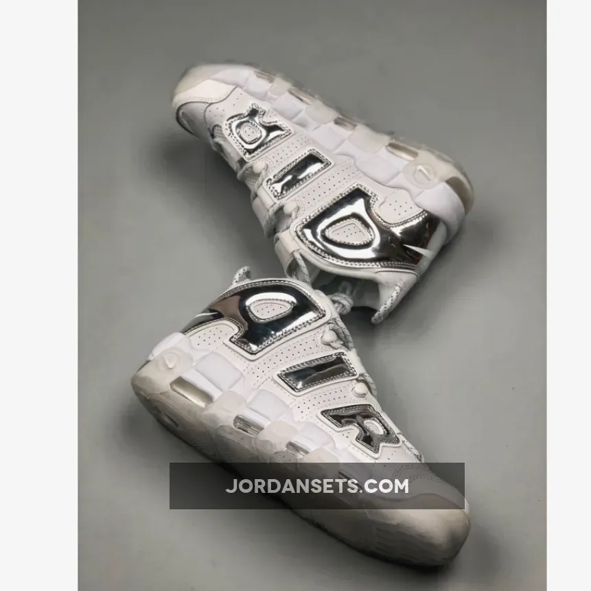 Nike Air More Uptempo White/Chrome-Blue Tint Nike Air More Uptempo White/Chrome-Blue Tint