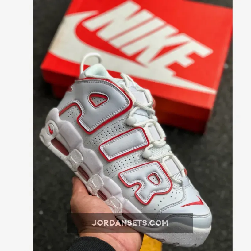 Nike Air More Uptempo White Red