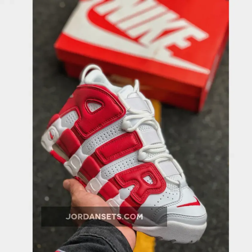 Nike Air More Uptempo White/Varsity Red