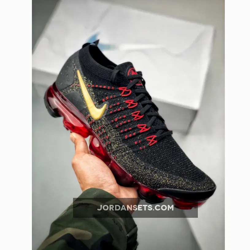 Nike Air VaporMax 2.0 "CNY" Black/Metallic Gold-University Red Nike Air VaporMax 2.0 "CNY" Black/Metallic Gold-University Red