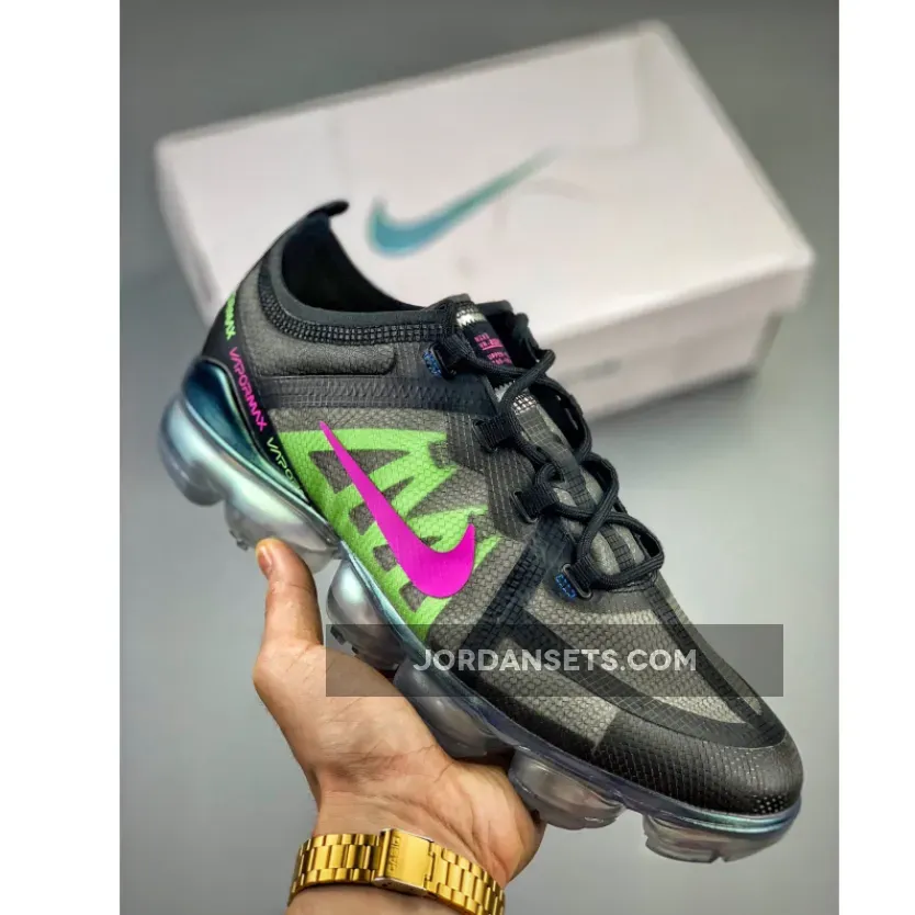 Nike Air VaporMax 2019 Black/Active Fuchsia-Blue-Lime Blast