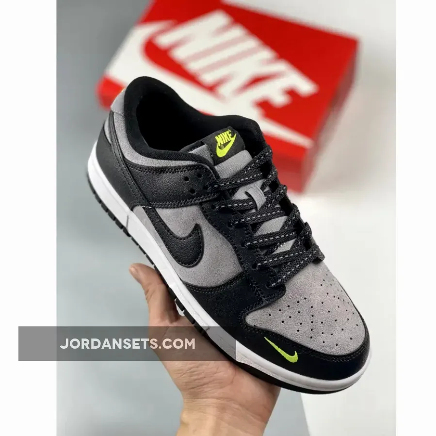Nike Dunk Low Black Grey Green Strike
