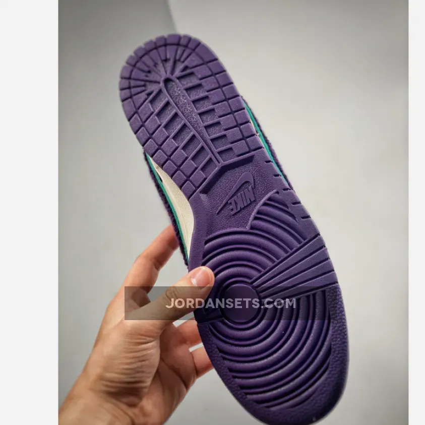Nike Dunk Low "Chenille Swoosh" Sail/Grand Purple-Neptune Green Nike Dunk Low "Chenille Swoosh" Sail/Grand Purple-Neptune Green