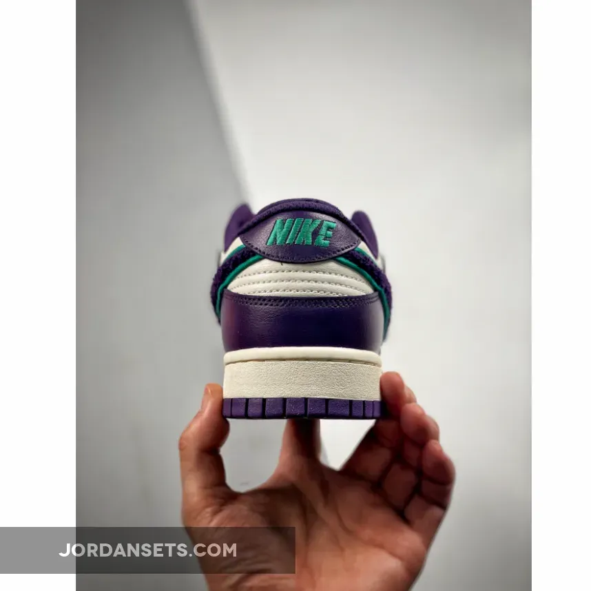 Nike Dunk Low "Chenille Swoosh" Sail/Grand Purple-Neptune Green Nike Dunk Low "Chenille Swoosh" Sail/Grand Purple-Neptune Green