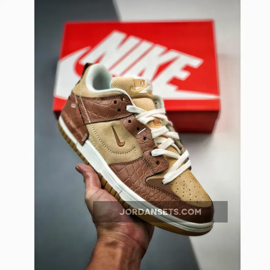 Nike Dunk Low Disrupt 2 Brown Croc