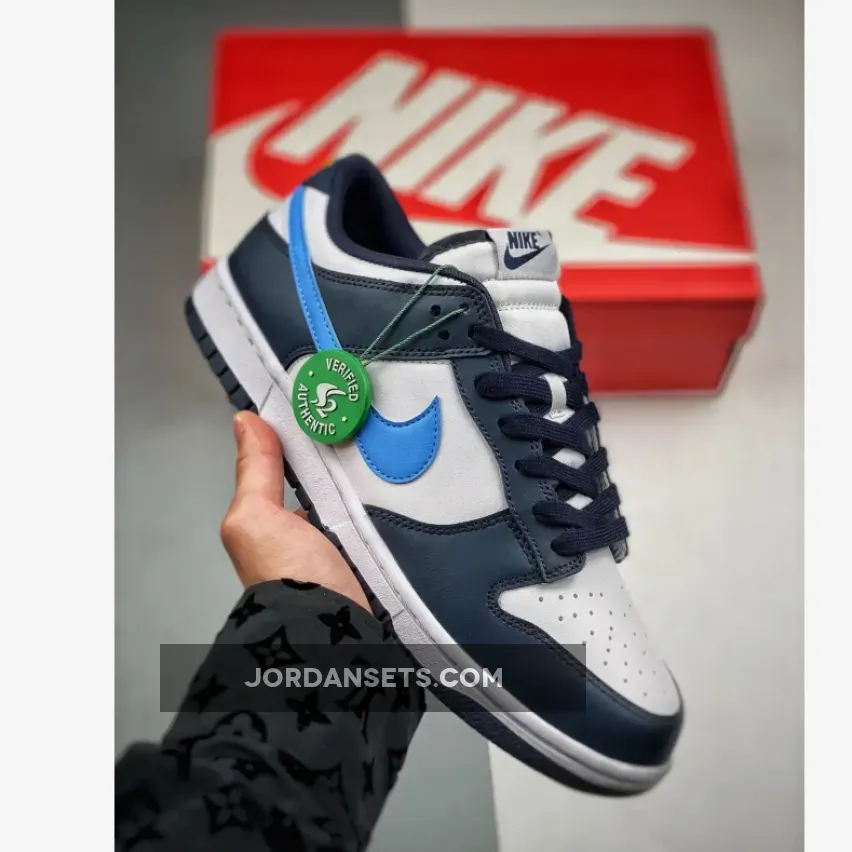Nike Dunk Low Midnight Navy/White-Blue